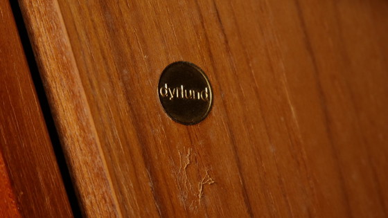 Image 1 of Vintage sideboard | 220 cm Dyrlund | 1960s | Tambourdeurtjes