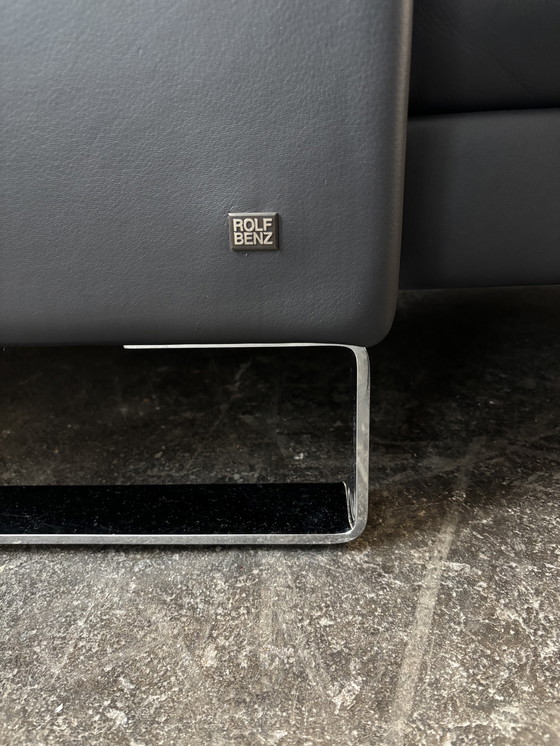 Image 1 of Rolf Benz EGO XXL Designersofa Couch Leder Anthrazit neuwertig!