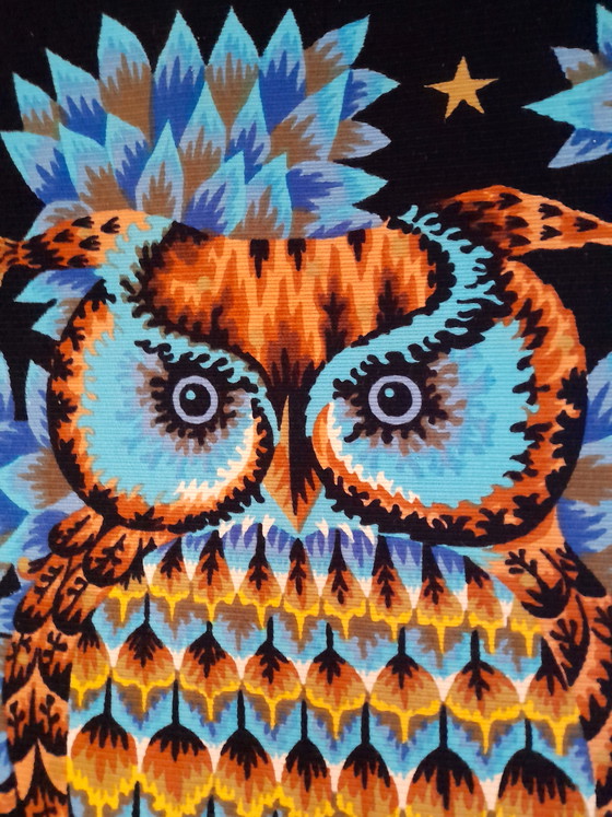 Image 1 of Tapiz mural de búhos, Alain Cornic, 1960