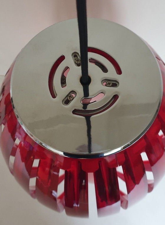 Image 1 of 2 x Herstal Pulz Tentakel XL Pendelleuchten rot