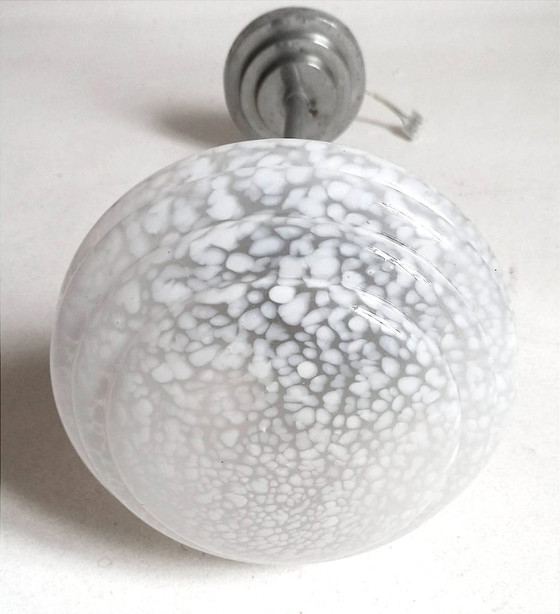 Image 1 of Lampada a sospensione Art Déco, vetro Clichy, altezza 52 cm