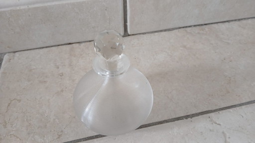 Flacon de parfum ancien cristal brocante vintage