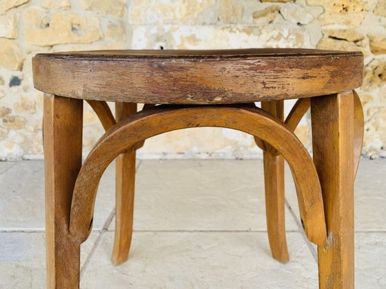 Sgabello vintage in legno curvato di Baumann, circa anni '50 – Sgabelli (photo 13 of 21)