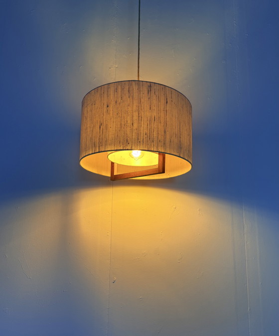 Image 1 of Lampada a sospensione vintage in teak anni '60