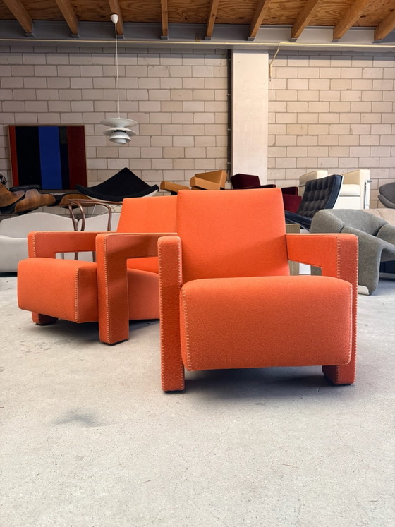 Fauteuil Cassina Utrecht, Gerrit Rietveld (stock: 2), Textile, Bois, Orange (photo 4 sur 15)
