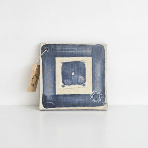 Piastrella da rivestimento in ceramica Cabbagetown Pottery – Design blu crema