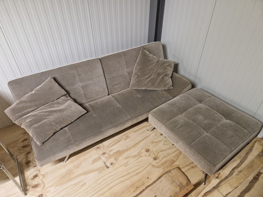 Ligne Roset Smala + poggiapiedi + cuscini