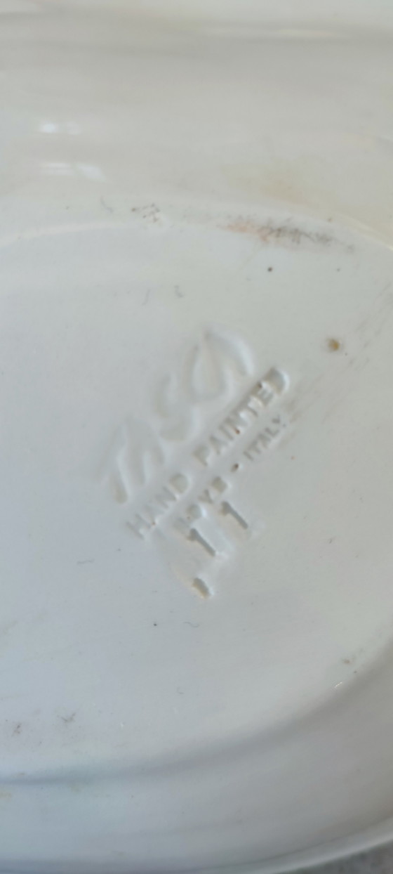 Image 1 of Grandes coupelles, vide-poches d'Alessio Tasca en céramique italienne 60-70