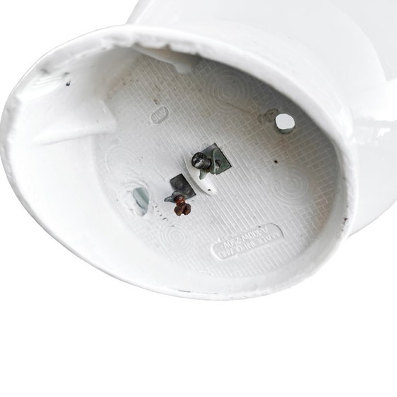 Image 1 of Industriële wandlamp, wit, glas, FOTON, Polen, jaren 1960.