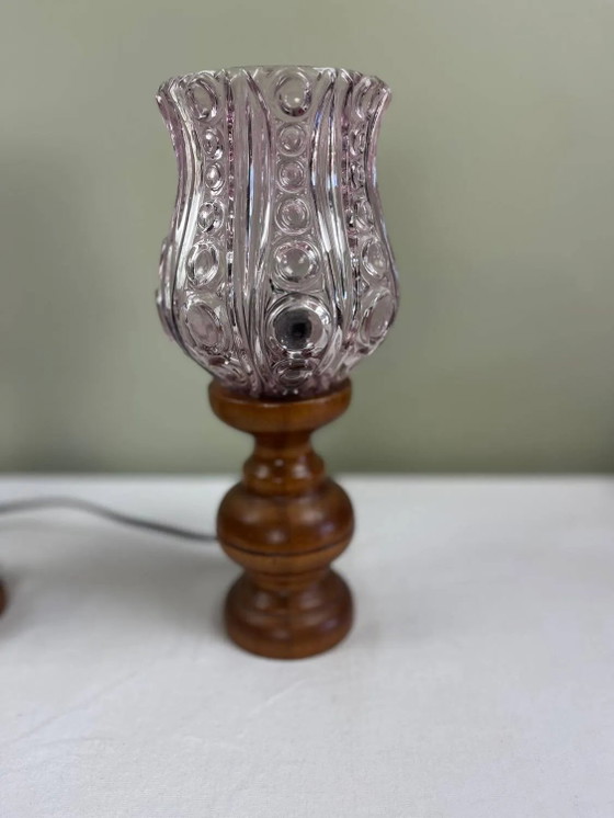 Art Deco Nachttischlampen – Crystal, Wood (photo 6 of 15)