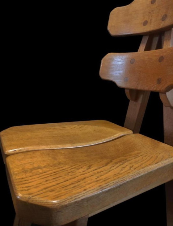 Image 1 of Vintage brutalist sculptural constructivisme stoel