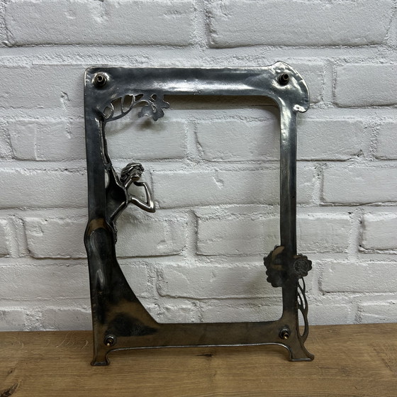 Image 1 of Miroir ancien Art Nouveau Jugendstil "Le premier coucou" Miroir Echo