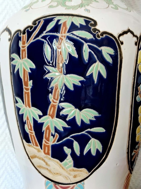 Large Japanese-style ceramic vase, 52cm (photo 8 of 11)