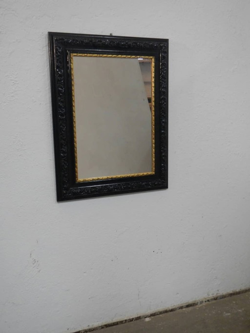 Mirror With Carved Linden Wood Frame 1980