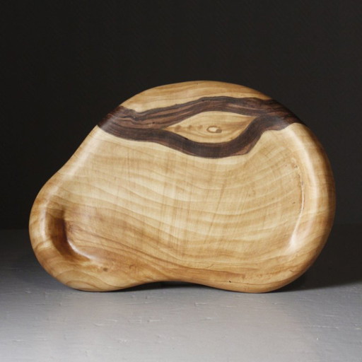 Grandjean Jourdan à Vallauris - Faux Wood Serving Tray France 1950s