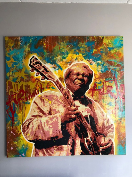 Rodrigo Izolag Bb King Original Painting