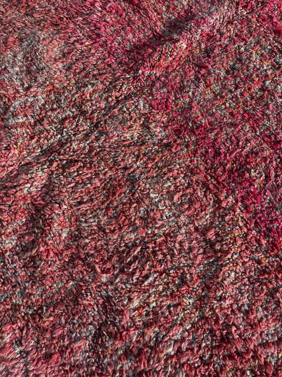 Image 1 of Authentiek roze Marokkaans vintage Boujad Berber wollen tapijt 210x300 cm