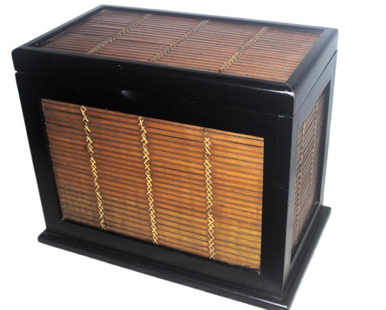 Decorative Bamboo and Wood Trunk – Storage cabinet (photo 4 of 7)