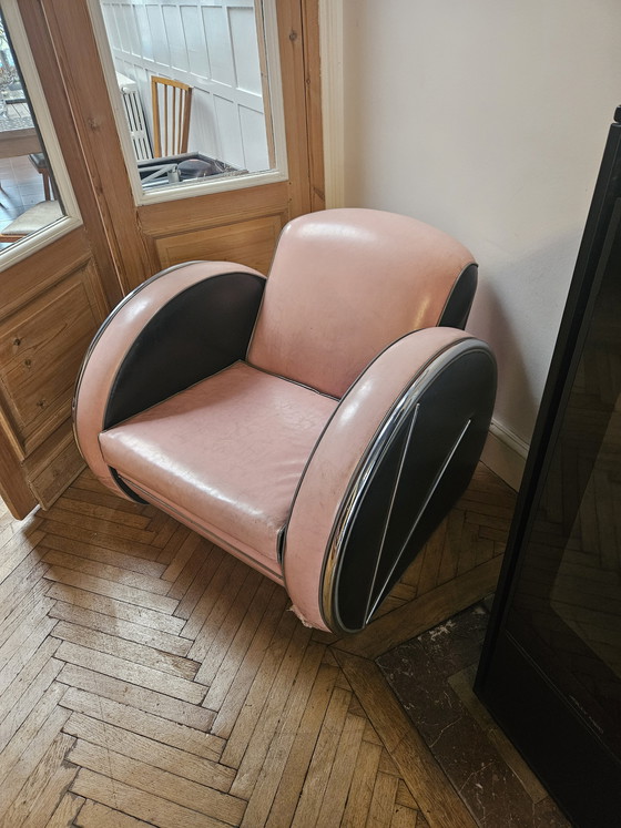 Image 1 of Woonkamer van Donal Deskey (bank + fauteuil)