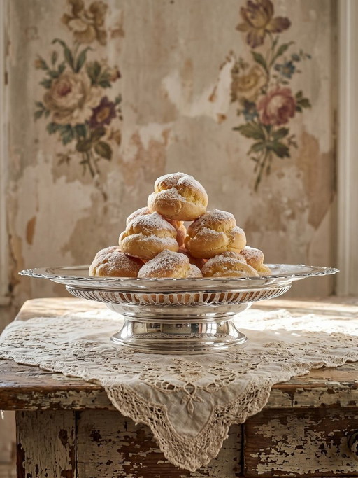 Large openwork bowl on a silver-plated metal stand, made by Dechamps Frères silversmiths