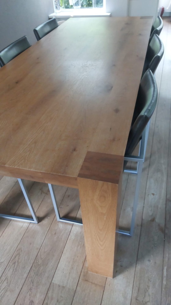Image 1 of Eethoek Pilat & Pilat met 6 stoelen 