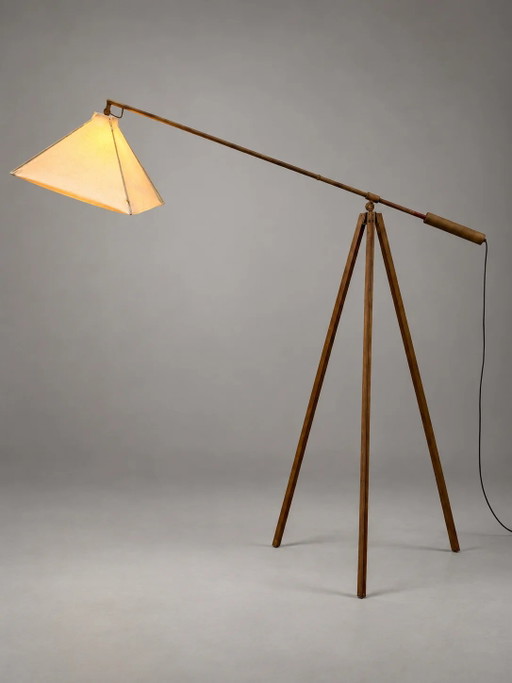 Vintage Verstellbare Dreibein Stehleuchte XL