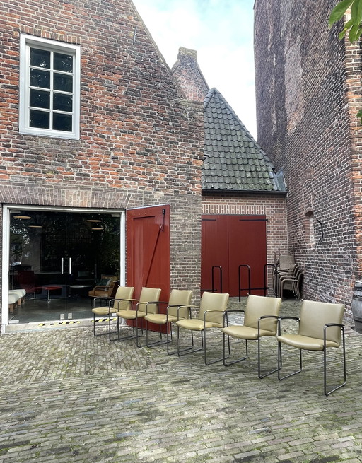 Leolux Talos Stühle (6) Raffino Leder