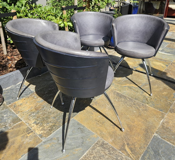 Image 1 of 4 Giotro Leolux dining chairs