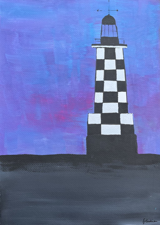 Acryl auf Papier. Format A3.