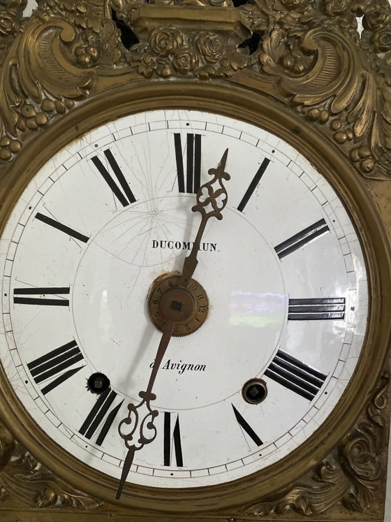 Image 1 of Orologio Comtoise francese antico del XIX secolo