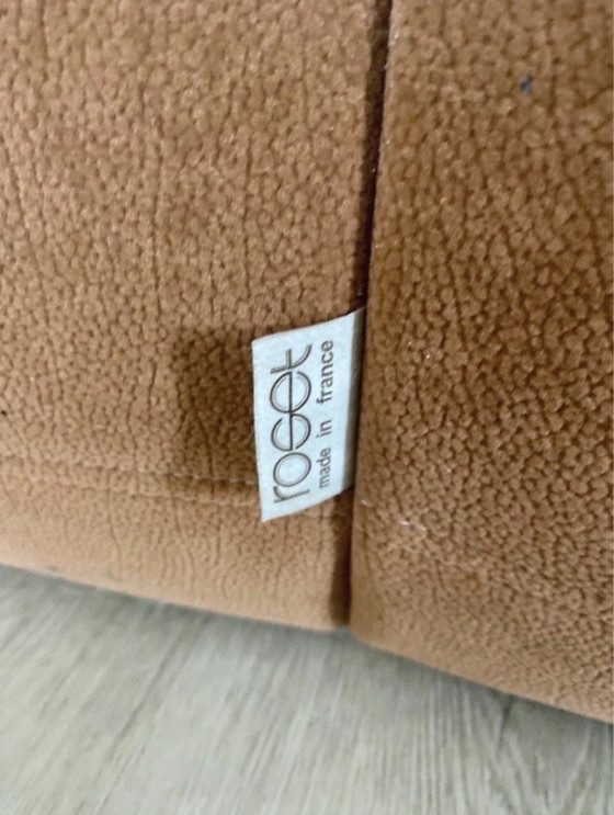 Image 1 of Ligne Roset Togo 3-seater sofa – orange-brown suede – iconic design