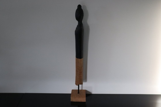 Image 1 of Mango Wood Buddha Sculpture