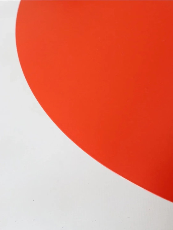 Image 1 of Vintage Design light Korfu pendant lamp Danish shell lamp orange