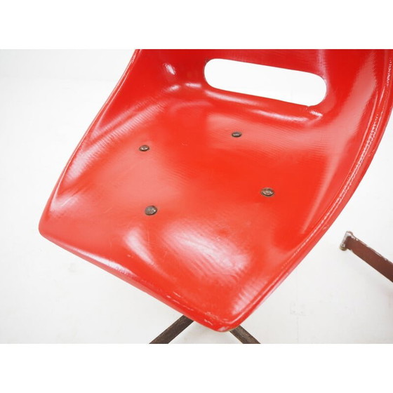 Image 1 of Set of 4 vintage industrial chairs, 1960