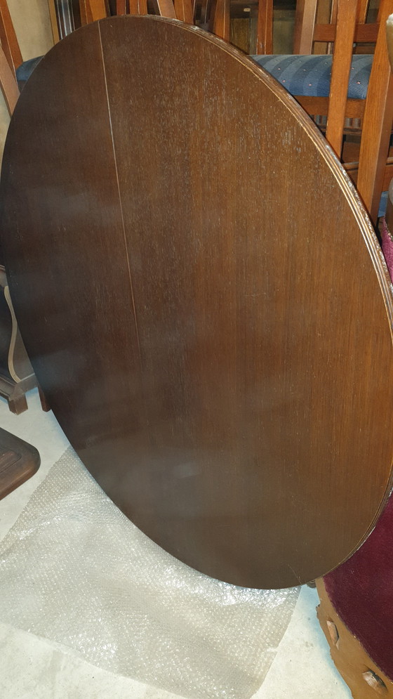 Image 1 of Klassiek Eiken eetkamer tafel Uitschuifbaar met tussenblad