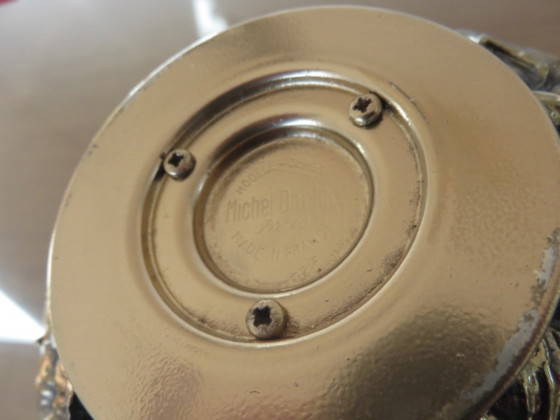 Image 1 of Ananasförmiger Eisbehälter, signiert Michel Dartois, Paris, Frankreich, 1970, vergoldetes Metall