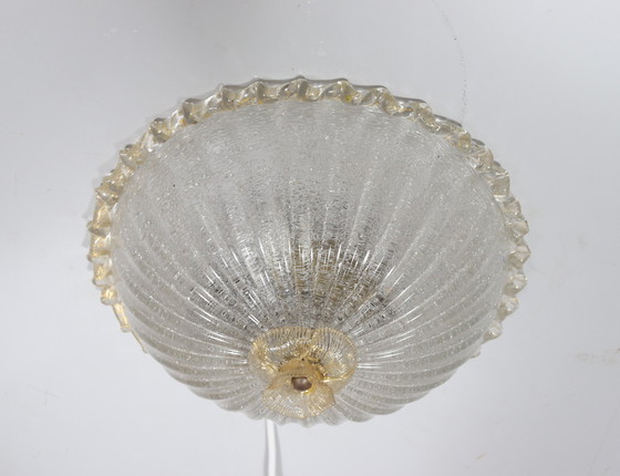 Image 1 of Murano Deckenlampe/Deckenleuchte von Barovier & Toso, Italien, 1970er Jahre