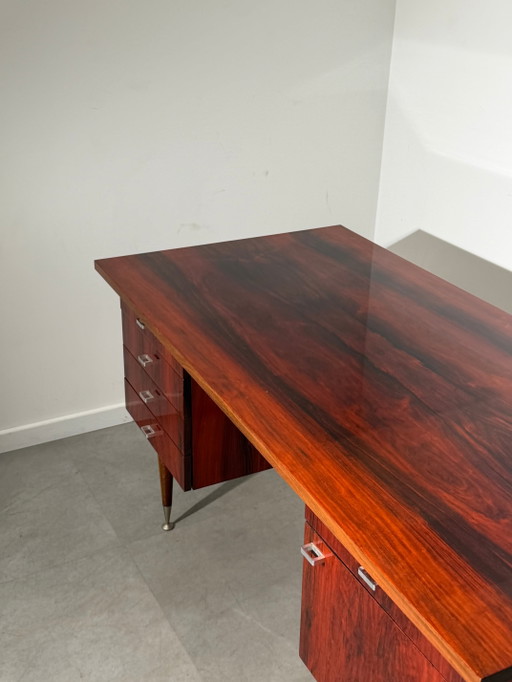 Escritorio de director antiguo de palisandro – bureau (photo 2 of 4)