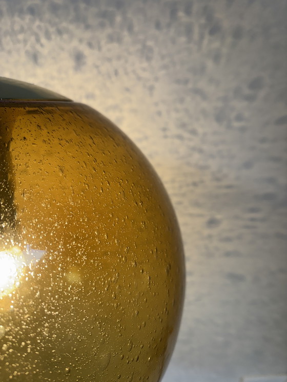 Image 1 of New in box from the 1970s Peill & Putzler glass ball lamp