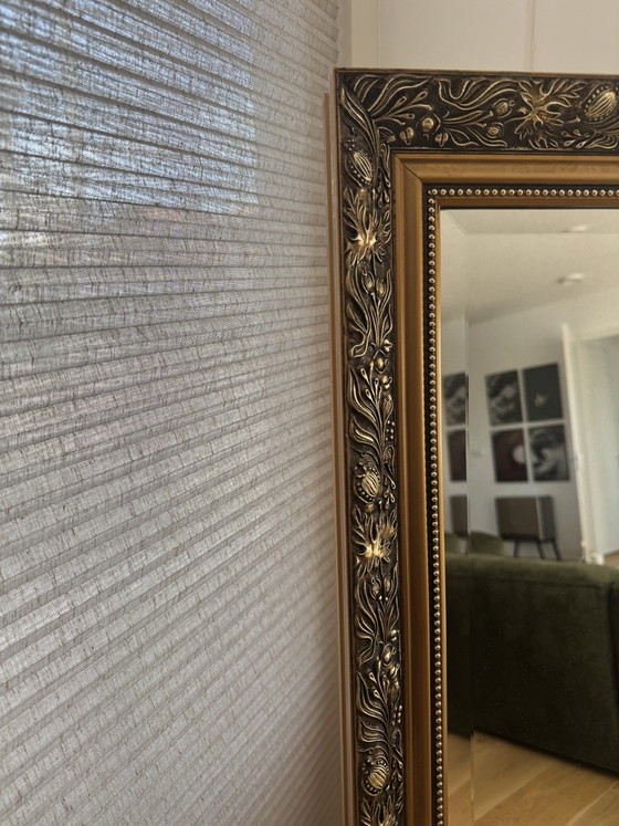 Image 1 of Grande specchio vintage con cornice barocca decorata – 131,5 × 70,5 cm