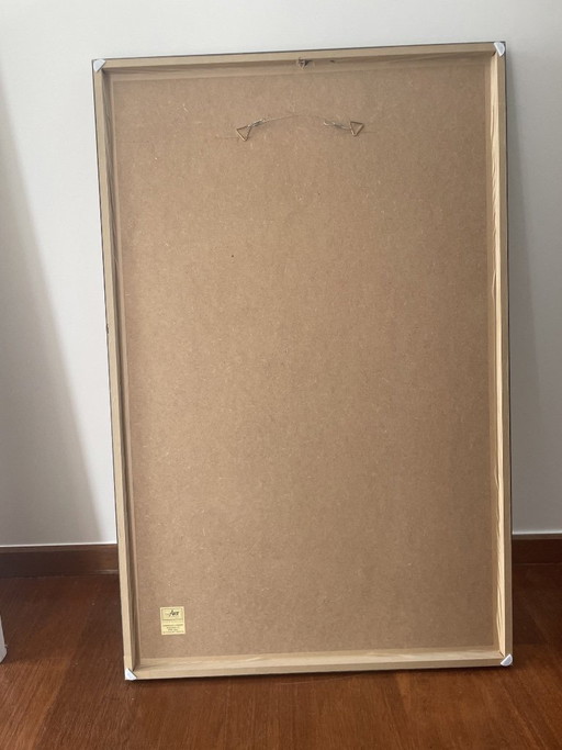 Poster originale incorniciato della Fiera di Milano - 101x65cl