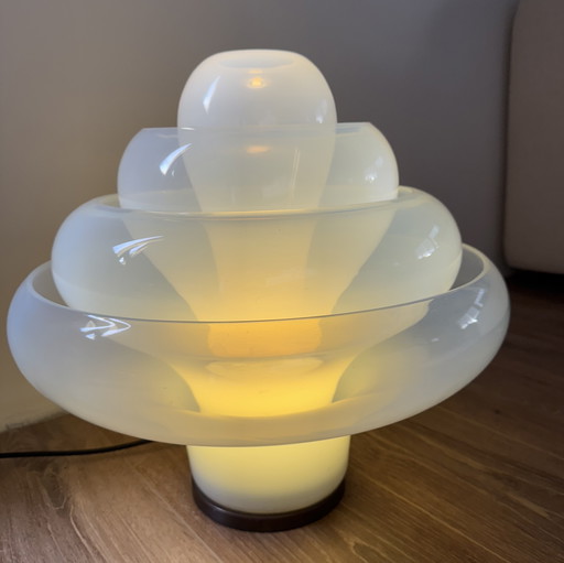 Lotus table lamp by Carlo Nason for Mazzega