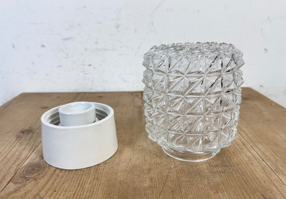 Image 1 of Lampada da soffitto vintage in porcellana bianca, anni '70