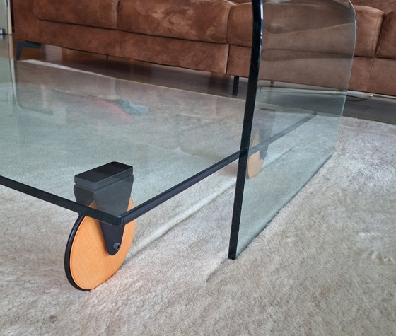 Image 1 of Glazen Ponte salontafel  door Angelo Cortesi voor Fiam Italia.