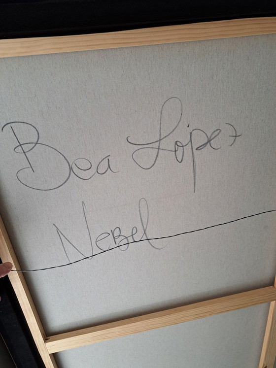 Original Bea Lopez Painting "Nebel" – Paintings & Drawings, Wood, Canvas (photo 5 of 5)