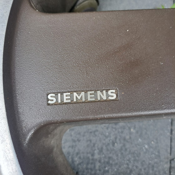 Image 1 of Vintage Siemens laboratory stool - adjustable designer chair with backrest