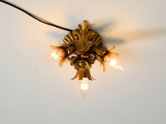 Image 1 of Magnifique petite lampe de plafond de la marque Banci Firenze, Italie, datant des années 1960.