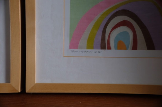 Offsetlithografie "Colour Pattern No. 4" en "Colour Experiment No. 28" by D. van B. voor IKEA (photo 10 of 12)