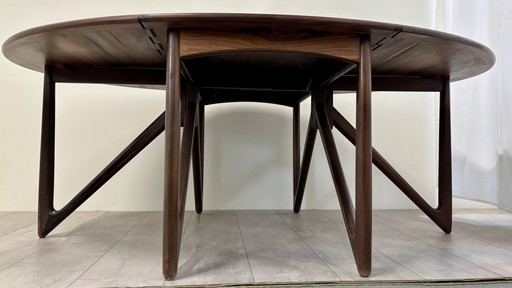 Table de salle à manger exclusive en palissandre Niels Koefoed