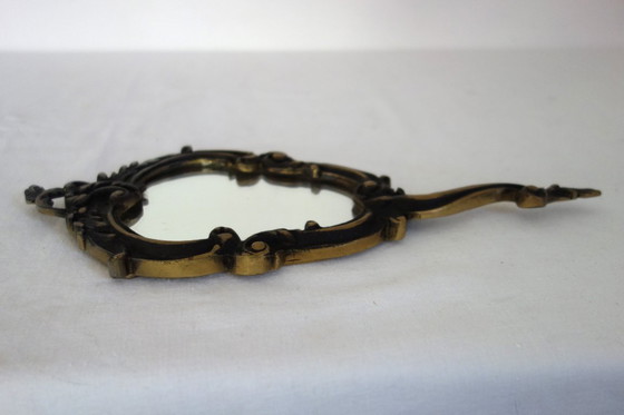 Image 1 of Vintage baroque-style hand mirror